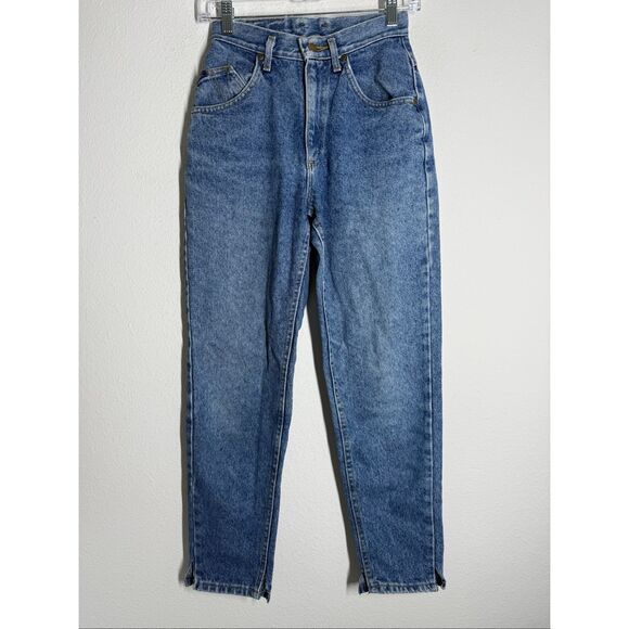 Vintage Lee Women’s High Waist Mom  Jeans Blue Sz 24W/26L See Description - Picture 1 of 14